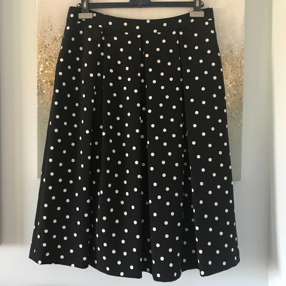 Tahari Polka Dot Pleated Skirt (NWT) - Picture 4 of 14
